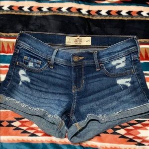 Hollister low rise denim short shorts